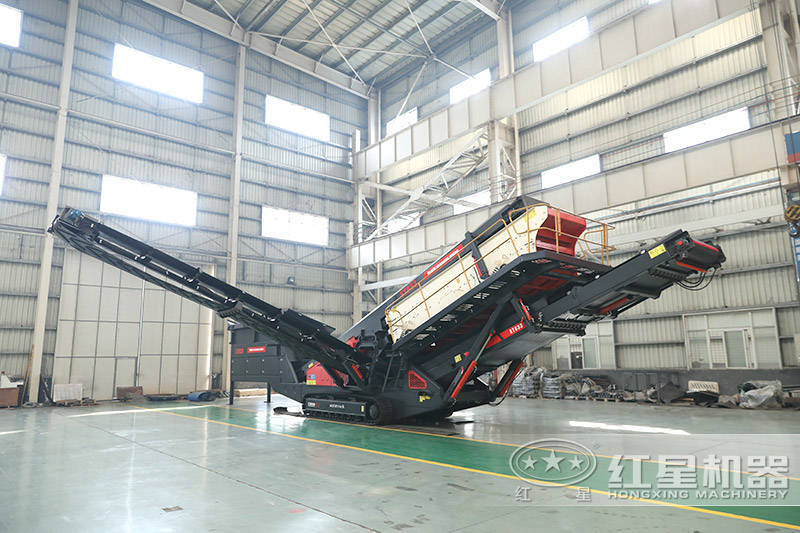 另外，紅星廠家還有履帶裝置的移動磕石機_小型碎石機