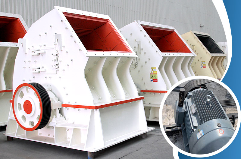 時產(chǎn)量200噸錘式破碎機搭配電機作業(yè)效率高