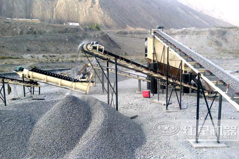 紅星螺旋洗砂機(jī)——洗砂現(xiàn)場