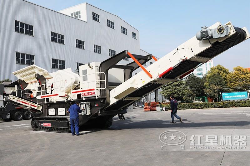 紅星履帶破碎篩分機(jī)出廠驗貨 紅星履帶破碎篩分機(jī)出廠驗貨