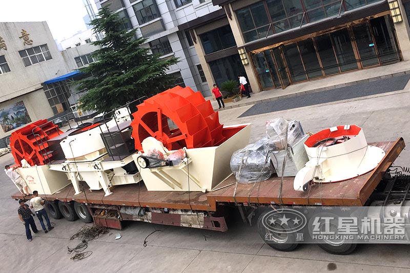 洗砂機發(fā)貨中，歡迎來廠參觀考察，免費帶料技術咨詢