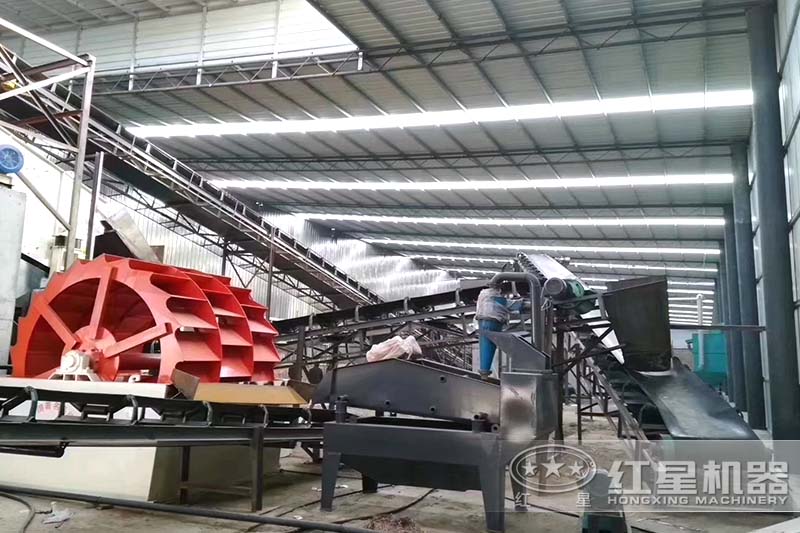 河南南陽客戶石子清洗機(jī)械實拍