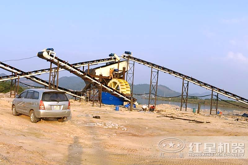 遼寧朝陽客戶石子清洗機(jī)械實拍