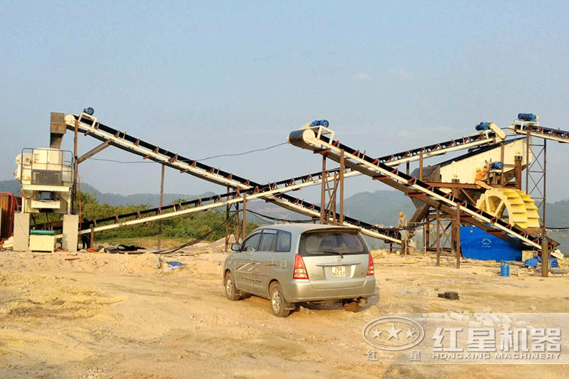 30t/h機制砂生產(chǎn)線現(xiàn)場