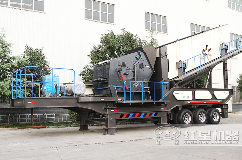 反擊破移動式破碎站，中碎物料具有整形作用