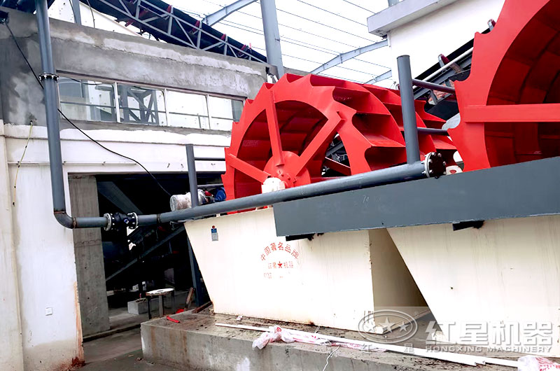 附帶洗砂機(jī)設(shè)備，洗凈度高達(dá)99%